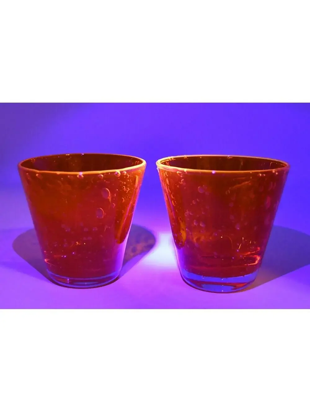 Pottery Barn Monterey Art Glass Orange 3